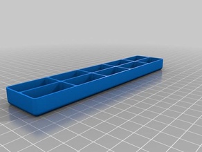 il mio quadrato su misura vassoi organizzazione 3d print model - Mito3D