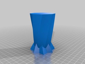 meine angepasste Doppel-konische vase Container 3d print model - Mito3D