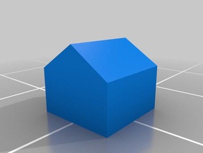 basit model evi 3d baskı temel kolay ev normal şekil Kare yapı 3d print model - Mito3D
