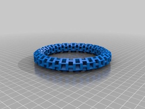 pulseira de teste impressão pulseiras 3d print model - Mito3D