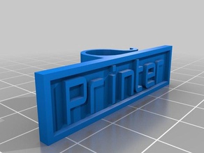 meu personalizados cabo da impressora de etiquetas organização 3d print model - Mito3D
