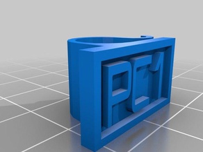 my customized cable label pc1 organization 3d print model - Mito3D