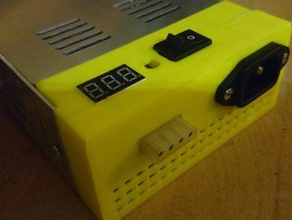 Netzteil Abdeckung voltmeter - Elektronik 3dprinter molex reprap 3d print model - Mito3D