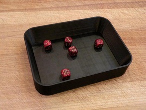 dice tray catan d20 die dnd fun games large monopoly settlers 3d print model - Mito3D