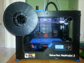replicator 2 front-spool-Halter 3d Drucker - Zubehör filamentchallenge filament Herausforderung 3d print model - Mito3D