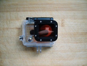 beefed up lens bezel gopro hero 3 camera hero3 housing useful 3d print model - Mito3D