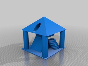 moderna casa de passarinho 3d impressão 3d print model - Mito3D