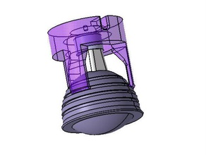 supporto clip led arredamento 3d print model - Mito3D