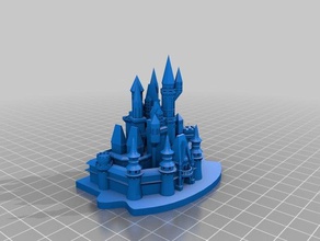 cinderella castle mk 3d la stampa test 3d print model - Mito3D