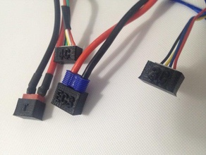 battery connector caps rc vehicles deans ec3 lipo 3d print model - Mito3D