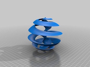 m&oumlbius christmas tree ball Dekor Dekoration moebius sketchup sphere Spirale 3d print model - Mito3D