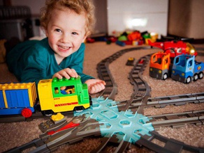 Çift ya da altıgen demiryolu geçiş mizahı 3d lego raylar supportless oyuncaklar tren yolu 3d print model - Mito3D
