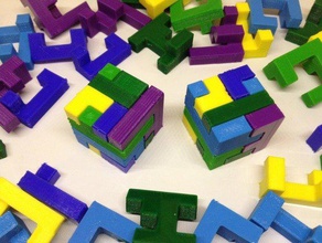 printable interlocking puzzle 2 puzzles supportless 3d print model - Mito3D