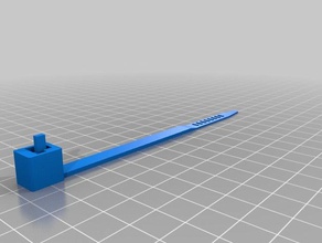 my customized cable tie 12cm-release parts 3d print model - Mito3D