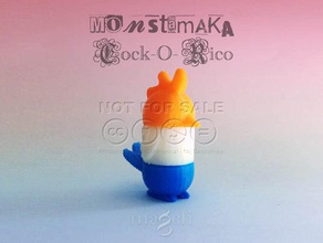 monstamaka horoz-o-rico oyuncaklar oyunlar hayvan bulmaca 3d print model - Mito3D