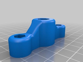 cable bowden push-fit de la abrazadera del cabezal impresión 3d impresora extrusoras 3d-impresora 3dprinter plattform printerhead reprap rostock 3d print model - Mito3D