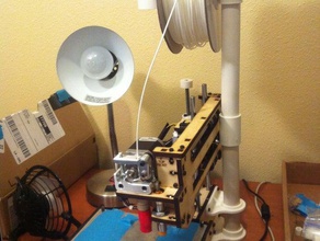 spool titular printrbot maker 1405 3 d a impressora os acessórios suporte montagem de placa pvc tubo 3d print model - Mito3D