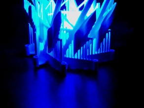 la lumière de cage 12 décor lampe 3d print model - Mito3D