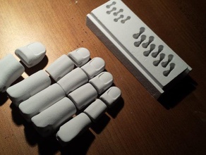 flex joint casting hand tools mold oogoo silicon 3d print model - Mito3D