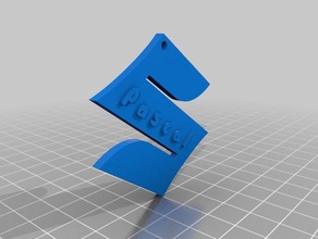 pascales suzuki llaveros personalizado 3d print model - Mito3D
