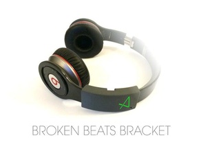 broken beats Halterung audio dre-logo breakbeats fix Kopfhörer Musik sound Gurt 3d print model - Mito3D
