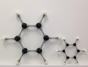 sp2 karbon 3d baskı benzen kimya eczane 3d print model - Mito3D