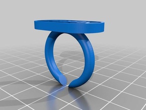 criador de anel 60mm anéis personalizado 3d print model - Mito3D