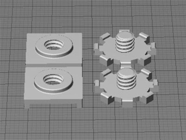 replicator 2 build plate stabilzers 3d printer parts corners lifting prints warped warping 3D print model - Mito3D