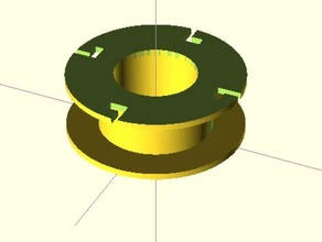 parametric earbud spool organization openscad 3d print model - Mito3D