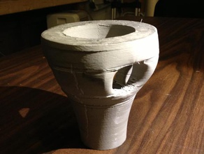 organic form casting experiment sculptures art casr concrete rhino 3d print model - Mito3D