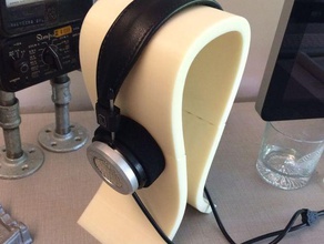 omega-stile cuffia stand audio cuffie 3d print model - Mito3D