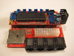 reprap placa base v11 arduino atmega cnc eagle pcb el robot sanguino controlador generation3 3d print model - Mito3D