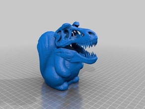 squirrelsores-rex animais combinado t-rex 3d print model - Mito3D