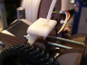 filament guide printrbot wooden extruder 3d printer parts alignment plus 3d print model - Mito3D