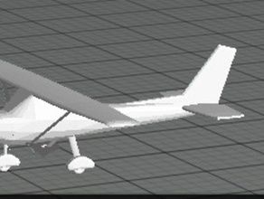 realista cessna 172r vehículos avión 3d print model - Mito3D