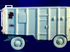 circo comissário vagão de nº 104 veículos 1to48scale modelo em escala toscale 3d print model - Mito3D
