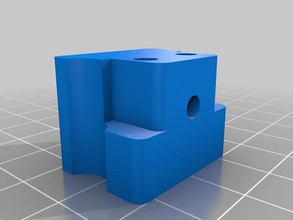 printrbot Umlenk-Verschluss 3 mm-filament guide Käfigmuttern Felder gedreht 3d Drucker - Zubehör extruder 3d print model - Mito3D