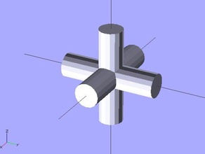my first experiment openscad math art openscadtutorial 3d print model - Mito3D