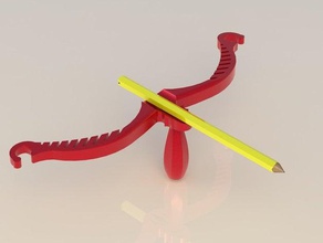 banda de goma recurvo mecánica los juguetes antiguo arco la oficina guerra rápido primavera 3d print model - Mito3D
