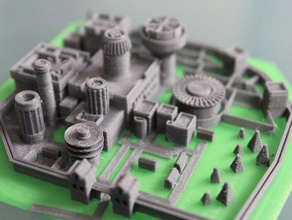 winterfell buildings structures 3d castle city fantasy game thrones model town tv 3d print model - Mito3D