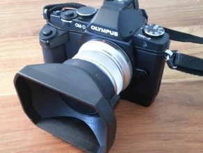 lenshood câmera 12mm olympus 3d print model - Mito3D