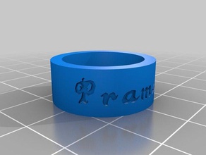 mi anillo personalizado anillos 3d print model - Mito3D