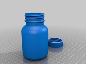 botella de 40 los contenedores personalizado 3d print model - Mito3D