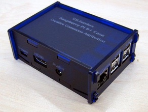 rasperry pi b+ clip case electronics plus raspberry 3d print model - Mito3D