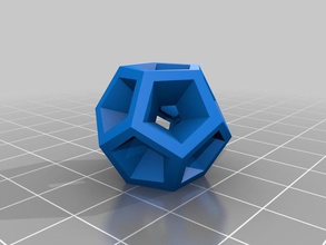 hollow dodecahedron other blender geometry 3d print model - Mito3D