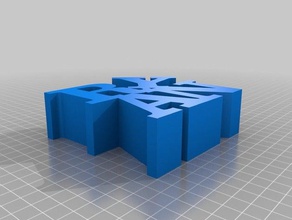 mi personalizados palabra escultura esculturas 3d print model - Mito3D