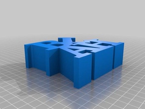 il mio personalizzato parola scultura bla sculture 3d print model - Mito3D