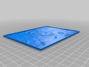 messi 2d art personnalisé 3d print model - Mito3D