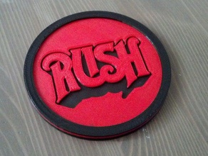 rush drink coaster household 3d print model - Mito3D