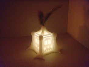 whoodoo boîte d'autres gothique halloween lampe vaudou whyst 3d l'art conteneur ménage led modèle ornement crâne jouet utile 3d print model - Mito3D